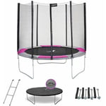 Kangui - Trampoline rond Ø250cm avec filet, échelle, bâche et kit d'ancrage - RALLI 250