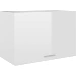 Armoire suspendue Armoire de cuisine Meuble haut de Cuisine Blanc brillant 60x31x40 cm Aggloméré 89525