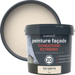 Peinture extérieure façade conditions extrêmes GoodHome ton pierre 5L