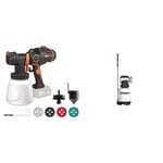 WORX WX020.9 18V (20V MAX) Cordless HVLP Paint Sprayer - (Tool Only - Battery & Charger Sold Separat & WG829E.9 18V (20V MAX) Cordless Garden Weed Multipurpose Sprayer