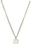 Urban Classics 23 Diamond Necklace Cuff Links, Gold, One Size