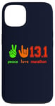 iPhone 13 Peace Love 13.1 Half Marathon Cool Running Runners Case