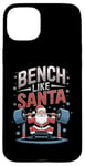 Coque pour iPhone 15 Plus Salle de sport Bench Like Santa Christmas