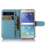 Galaxy J3 2016      Pu Wallet Case    [Lightblue]