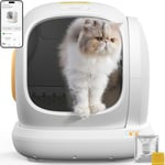 Litière Chat Autonettoyante UBPet C20 – Bac Litière Automatique 75L, Litiere pour Chat Bac avec Contrôle APP Wi-FI 2.4GHz, Idéal pour Plusieurs Chats, Anti-Fuites, Anti-Odeur, Sécurité Renforcée