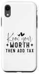 iPhone XR Inspirational Motivational Quotes Know Your Worth Case