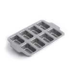 KitchenAid Bakeware Acier Aluminisé Sans PFAS Antiadhésif 8 Moules Mini Plateaux à Gâteaux, Va au Four, Va au Lave-Vaisselle, Gris