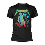 METALLICA - AND JUSTICE FOR ALL BLACK T-Shirt, Front & Back Print XX-Large