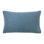 furn. Malham Shearling Fleece Rectangular Cushion Cover - Blue - One Size