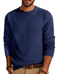 PJ PAUL JONES Pull tricoté à col Rond pour Hommes Pull d'hiver Pull Homme M Bleu Marine