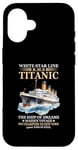 Coque pour iPhone 16 Titanic Expert – White Starline RMS Titanic Garçons Filles