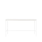 Muuto Base High barbord white laminate, vitt stativ, plywoodkant, b85 l190 h105