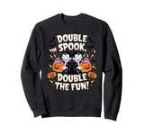 Double the spook, double the fun, matching halloween Sweatshirt