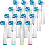 REDTRON Cross Action Electric Toothbrush Heads for Oral B, 16 Pack Toothbrush Heads compatible with Oral B, Replacement Electric Toothbrush Heads Fit Professional Care Vitality Pro Smart Genius Series