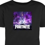 Barn-T-shirt | Bekväm T-shirt för Barn Fortnite svart 12-13 År