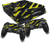 Film De Protection Autocollant Pour Jeux Console Et Manettes - En Vinyle - Protection Contre Les Rayures - Ajustement Parfait - Rx022 (Ps4 Pro, N° 21 Jaune Fluo)