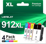 912Xl 912 Xl Compatible Pour Hp 912 Cartouche D'Encre Pour Hp Officejet Pro 8022 8024 8020 8023 Pour Officejet 8012 8010 8014 8015 8017 (Noir Cyan Magenta Jaune,4 Pack)