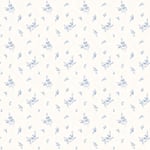 Galerie G67915 Miniatures 2 Small Flower Sprigs Design Wallpaper, Blue/White, 10m x 53cm