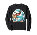 Shark Fin Costume Adult Mens Womens Shark Boy Adult Pizza Sweatshirt