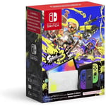 Console Nintendo Switch Oled Edition Splatoon 3-Version JP Compatible Jeux Européens