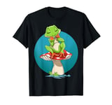 Frog Playing Harmonica Frog Harmonica Player Frog Harmonica T-Shirt