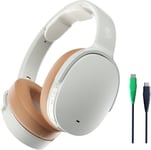 Skullcandy Hesh ANC Over-Ear Noise Cancelling Wireless Headphones, Mod White 