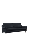 John Lewis Camber Leather Grand 3 Seater Sofa, Dark Leg