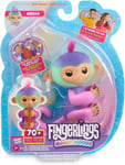 Fingerlings 3181 Magic Interactive Baby Monkey, Norah Teal & Purple, Tells and &