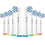 AnjoCare Replacement Toothbrush Heads for Oral B, 8 Pack Sensitive Toothbrush Heads, Ultra Thin Brush Heads Compatible with Oral B Professional Care/Vitality/Pro/Smart/Genius Series...