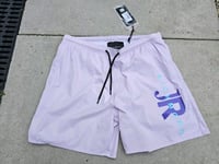 John Richmond swim shorts Orchid Bloom XL SwimBoxer Pool Shorts R.R.P £110