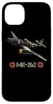 Coque pour iPhone 14 Plus La Seconde Guerre mondiale 2 avion de chasse allemand ME 262