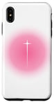 iPhone XS Max Christian Faith Cross Pink Aura Y2K Christian Faith Cross Case