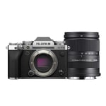 Fujifilm X-T5 argent + Sigma 18-50mm F/2.8 DC DN Contemporain | ✅ 5 ans de garantie