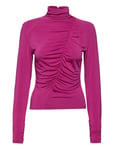 Odagz Blouse Tops T-shirts & Tops Long-sleeved Pink Gestuz