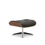 Vitra - Lounge Ottoman, Cherry Polished base, Leather Cat. L40 Leather Premium 77 - Skamler og taburetter - Charles & Ray Eames - Brun - Metall/Tre