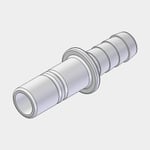 Whale Adapter Stem Adaptor, plast, Quick Connect 15 mm (WS15) (utvändig) till 1/2" (13 mm) slang, vit