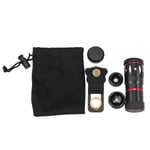 4in1 Phone Lens 10X Telephone Lens + Wide Angle Macro + Fish Eye lens for 9955