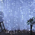 300LED USB Gardin Fairy Stringgardin Light Party Heminredning - Perfet white 3*3m 300 lights