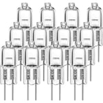 G4 halogenlampor 10W 12V - Varmvita - 12 st 10W 12pcs i 12pcs 10W