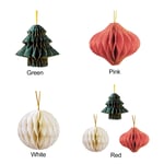 (Small White Ball) 4Pcs Sold Christmas Lanterns Ball Christmas Tree Hanging D GB