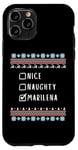 Coque pour iPhone 11 Pro Gentile Coquine Noël Marilena Pull Moche