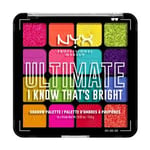 NYX Professional Makeup NYX Ultimate Shadow Palette 16-Pan 04W I Know Thats Bright - 12,8 g NYX Professional Makeup Eyes Skjønnhet Øyenskygge Sminke