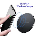 Super Fast Wireless Charger Stand Qi Charging For All Samsung iPhone Phones