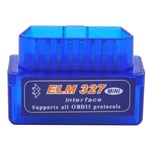 Virhekoodin Lukija ELM327 Mini/OBD2-Bluetooth -Autodiagnostiikka Blue