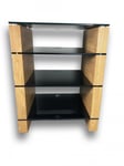 Ludic Audio Vanir - HiFi rack Ek med svart glas