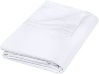 Utopia Bedding Flat Sheet (Queen, White) Brushed Velvety Microfiber, Breathable, Extra Soft & Comfortable - Wrinkle, Fade, Stain & Abrasion Resistant - Hotel Quality Extremely Durable