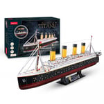 CUBICFUN 3D-pussel med LED Titanic