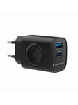 Gembird 2-in-1 20W Apple Watch + phone fast charger - Black