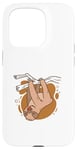 Coque pour iPhone 15 Pro Un paresseux paresseux mignon traîne, sortons un animal