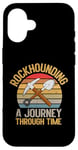 Coque pour iPhone 16 Collection de minéraux Rockhounding : un voyage dans le temps